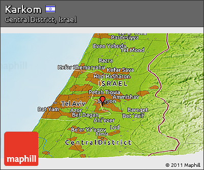 Physical Panoramic Map of Karkom