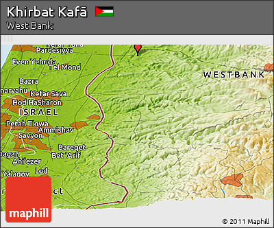 Physical Panoramic Map of Khirbat Kafā