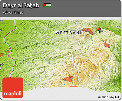 Physical Panoramic Map of Dayr Al Ḩaţab
