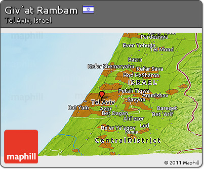 Physical Panoramic Map of Giv`at Rambam