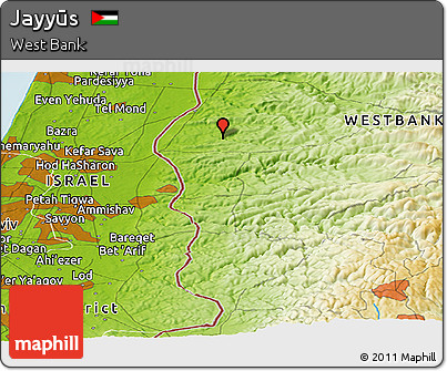 Physical Panoramic Map of Jayyūs