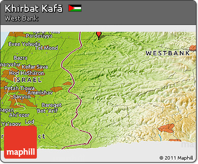 Physical Panoramic Map of Khirbat Kafā
