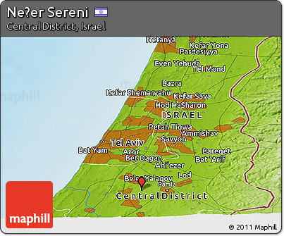 Physical Panoramic Map of Neẕer Sereni