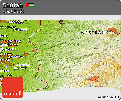 Physical Panoramic Map of Shūfah