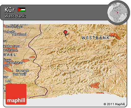 Satellite Panoramic Map of Kūr