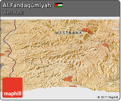 Satellite Panoramic Map of Al Fandaqūmīyah