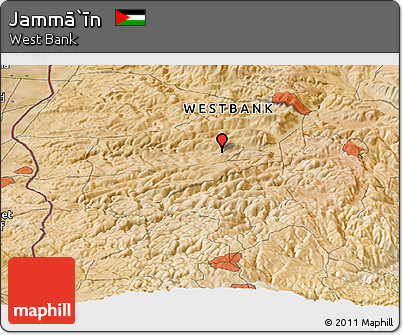 Satellite Panoramic Map of Jammā`īn