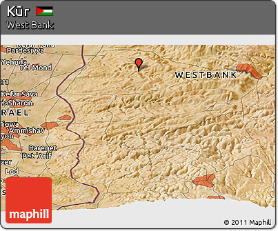 Satellite Panoramic Map of Kūr