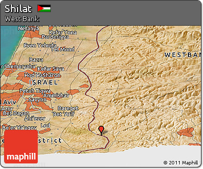 Satellite Panoramic Map of Shilat