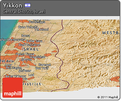 Satellite Panoramic Map of Yikkon