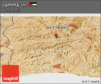 Satellite Panoramic Map of Jammā`īn