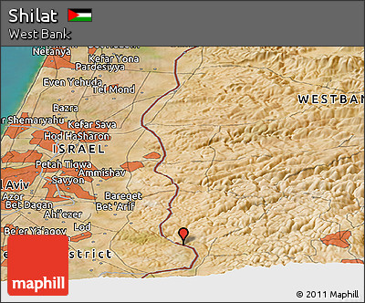 Satellite Panoramic Map of Shilat