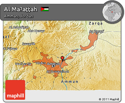 Physical 3D Map of Al Maḩaţţah
