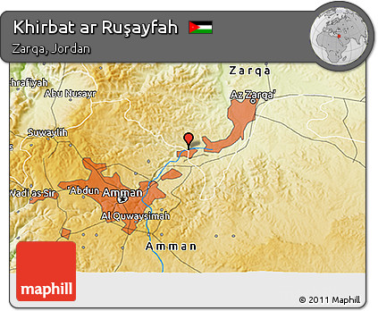 Physical 3D Map of Khirbat Ar Ruşayfah
