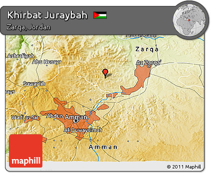 Physical 3D Map of Khirbat Juraybah