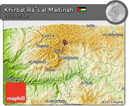Physical 3D Map of Khirbat Ra”s Al Madīnah