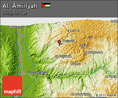 Physical 3D Map of Al `Āmirīyah