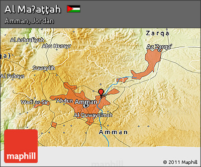 Physical 3D Map of Al Maḩaţţah