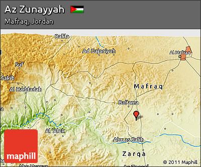 Physical 3D Map of Az Zunayyah