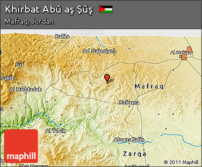Physical 3D Map of Khirbat Abū Aş Şūş