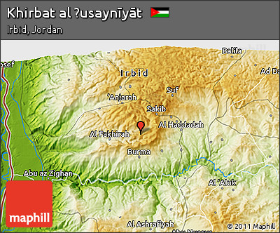 Physical 3D Map of Khirbat Al Ḩusaynīyāt