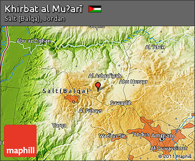 Physical 3D Map of Khirbat Al Muḑarī