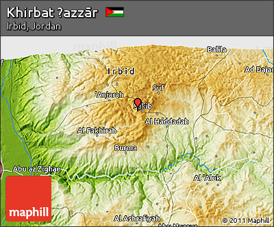 Physical 3D Map of Khirbat Ḩazzār