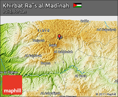 Physical 3D Map of Khirbat Ra”s Al Madīnah