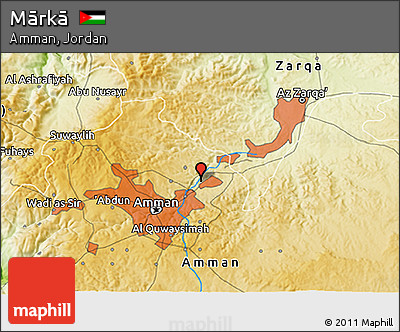 Physical 3D Map of Mārkā