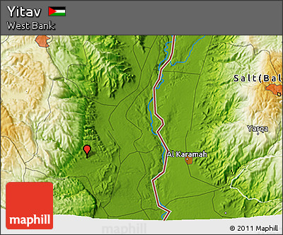 Physical 3D Map of Yitav