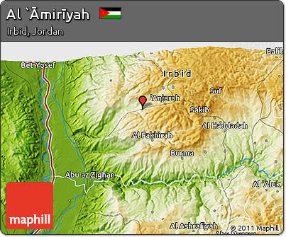 Physical 3D Map of Al `Āmirīyah