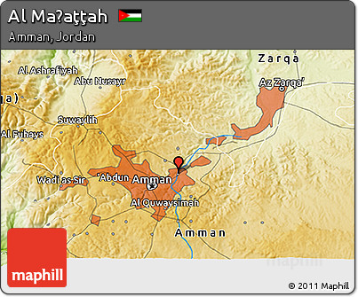 Physical 3D Map of Al Maḩaţţah