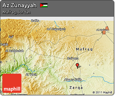 Physical 3D Map of Az Zunayyah