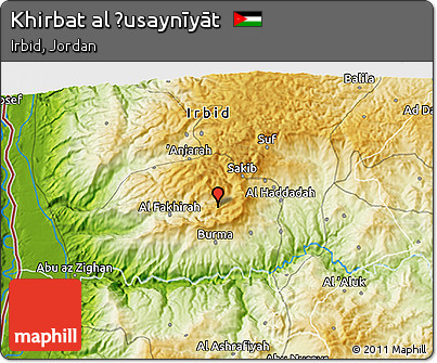 Physical 3D Map of Khirbat Al Ḩusaynīyāt