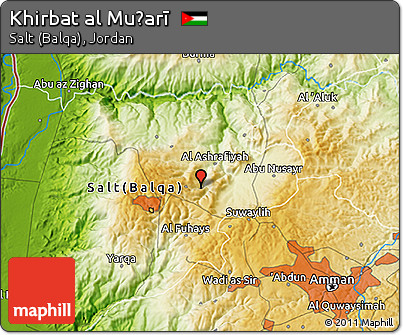Physical 3D Map of Khirbat Al Muḑarī