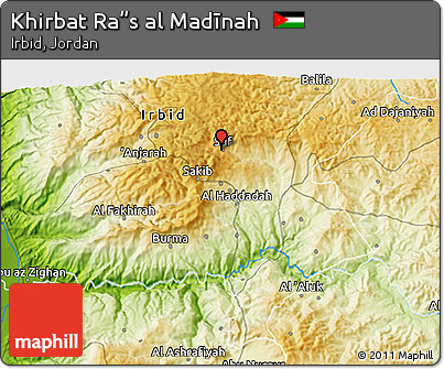 Physical 3D Map of Khirbat Ra”s Al Madīnah