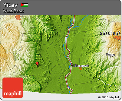 Physical 3D Map of Yitav