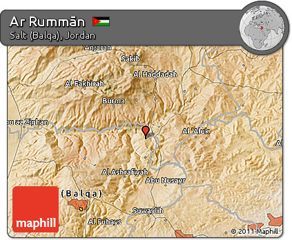 Satellite 3D Map of Ar Rummān
