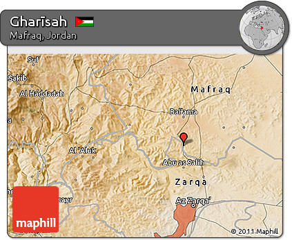 Satellite 3D Map of Gharīsah