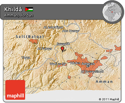 Satellite 3D Map of Khildā