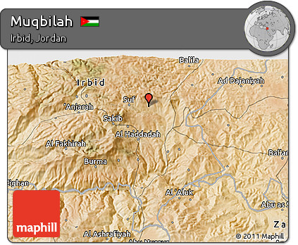 Satellite 3D Map of Muqbilah