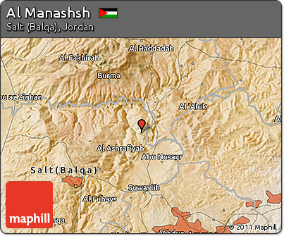 Satellite 3D Map of Al Manashsh