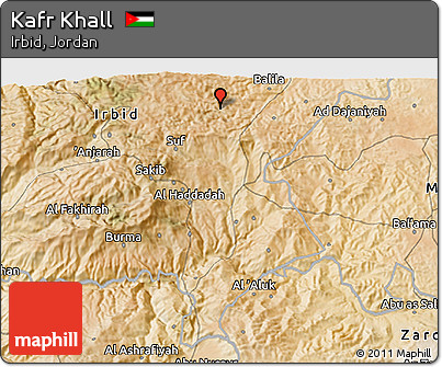 Satellite 3D Map of Kafr Khall