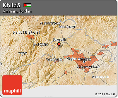 Satellite 3D Map of Khildā