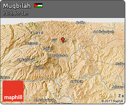 Satellite 3D Map of Muqbilah
