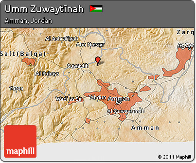 Satellite 3D Map of Umm Zuwaytīnah