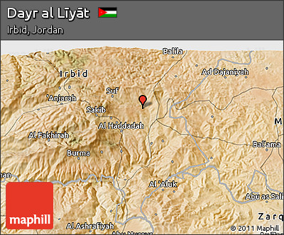Satellite 3D Map of Dayr Al Līyāt