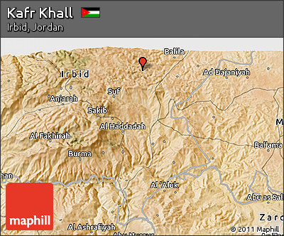 Satellite 3D Map of Kafr Khall