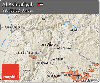 Shaded Relief 3D Map of Al Ashrafīyah