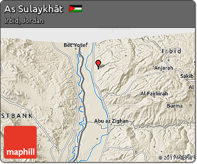 Shaded Relief 3D Map of As Sulaykhāt
